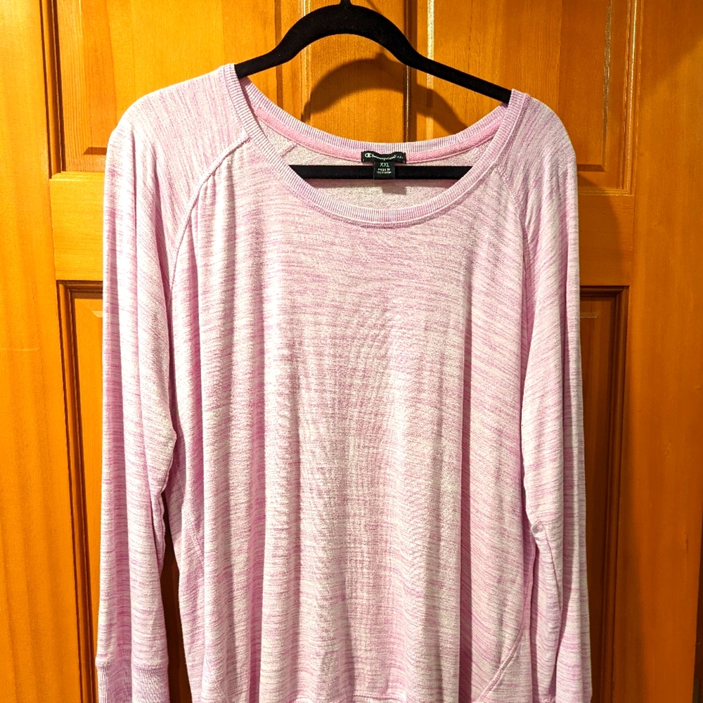 Champion heather pink light weight sweatshirt